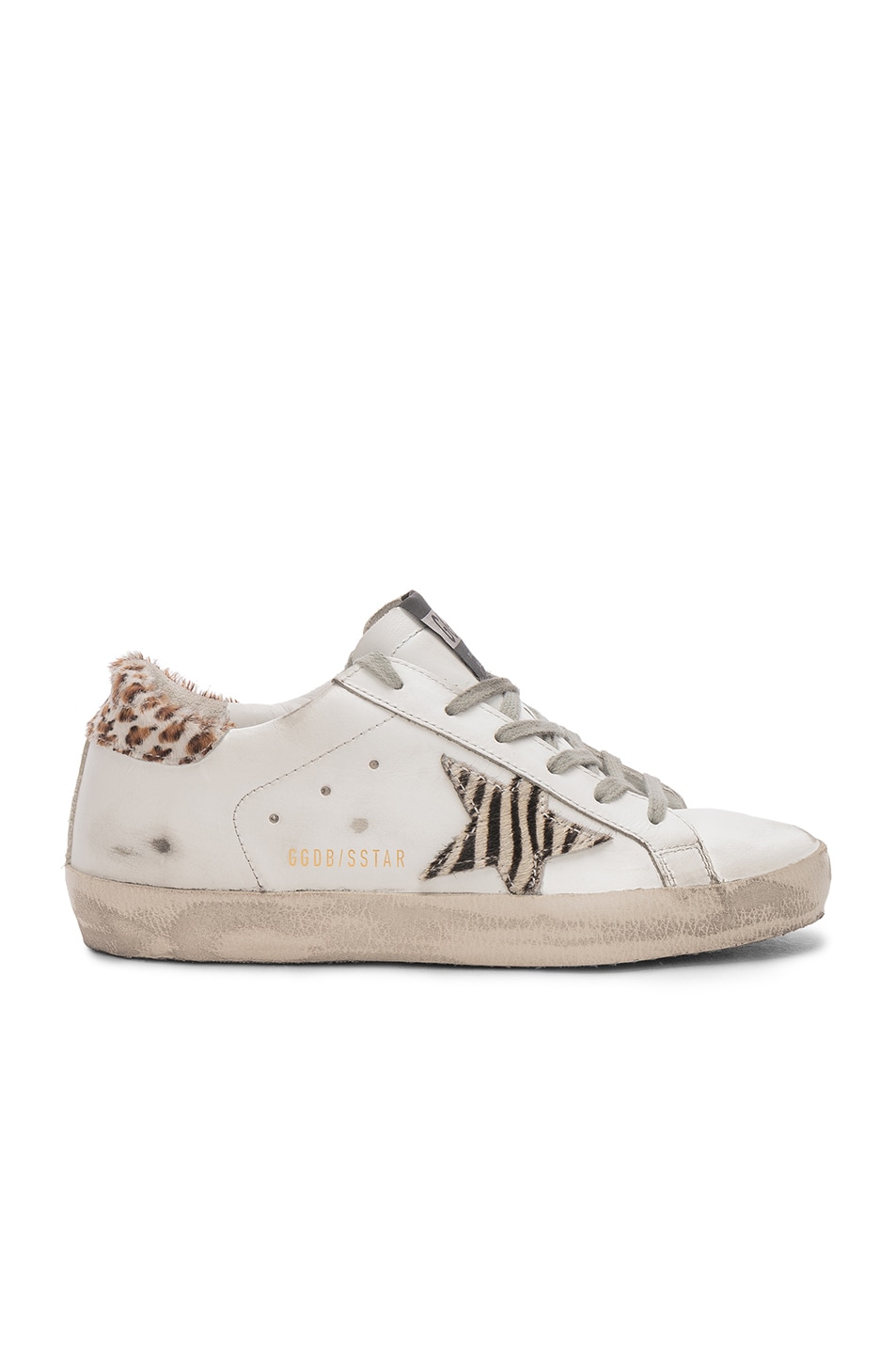 Image 1 of Golden Goose Superstar Sneakers in White Leather Wild