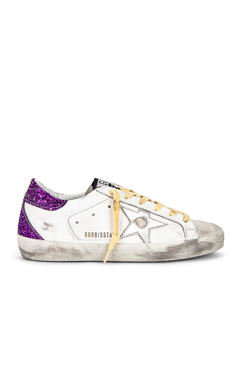 Image 1 of Golden Goose Superstar Sneaker in White, Ice, Silver & Purple