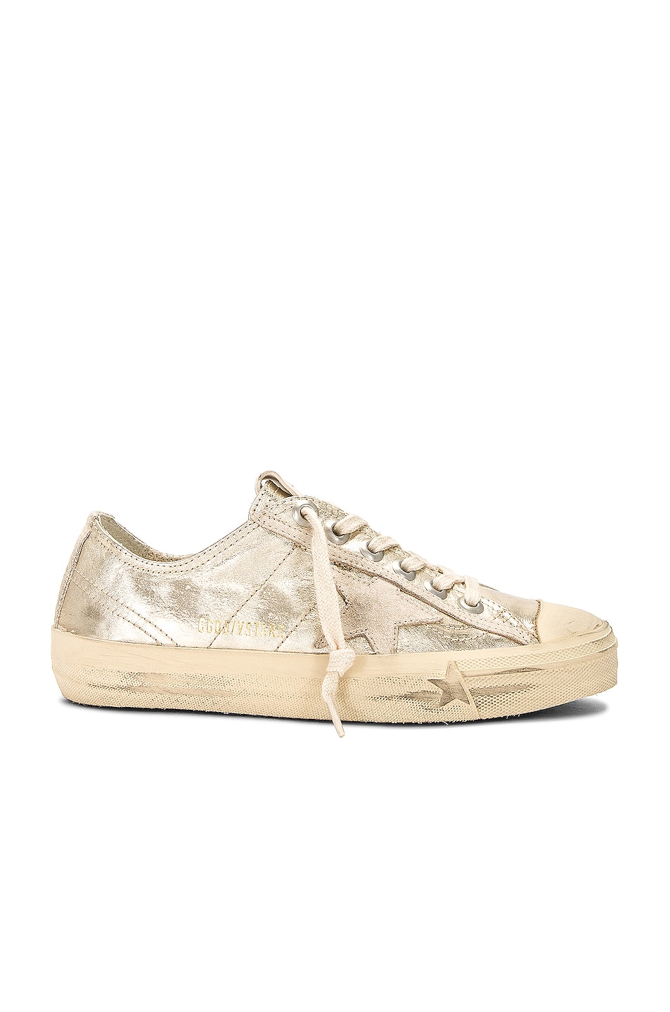 Image 1 of Golden Goose V-star 2 Sneaker in Platinum & Seedpearl