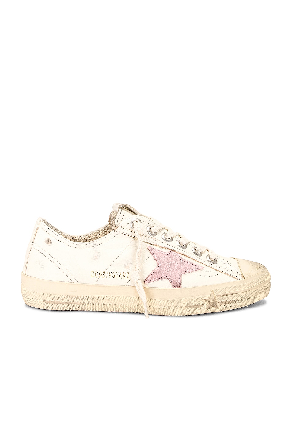 Image 1 of Golden Goose V-star 2 Sneaker in Beige & Antique Pink