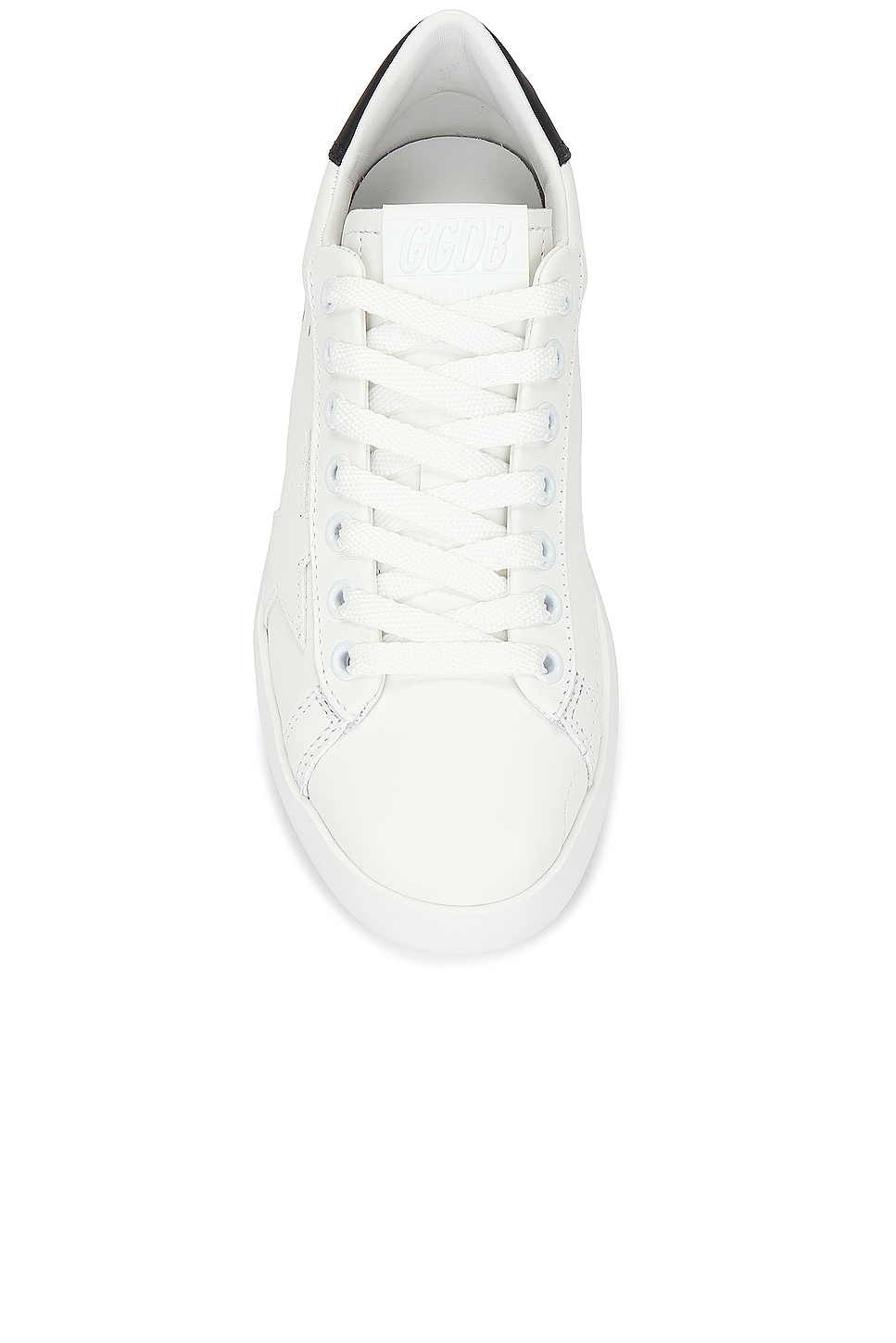 Golden Goose Pure Star Sneaker in White & Black | FWRD