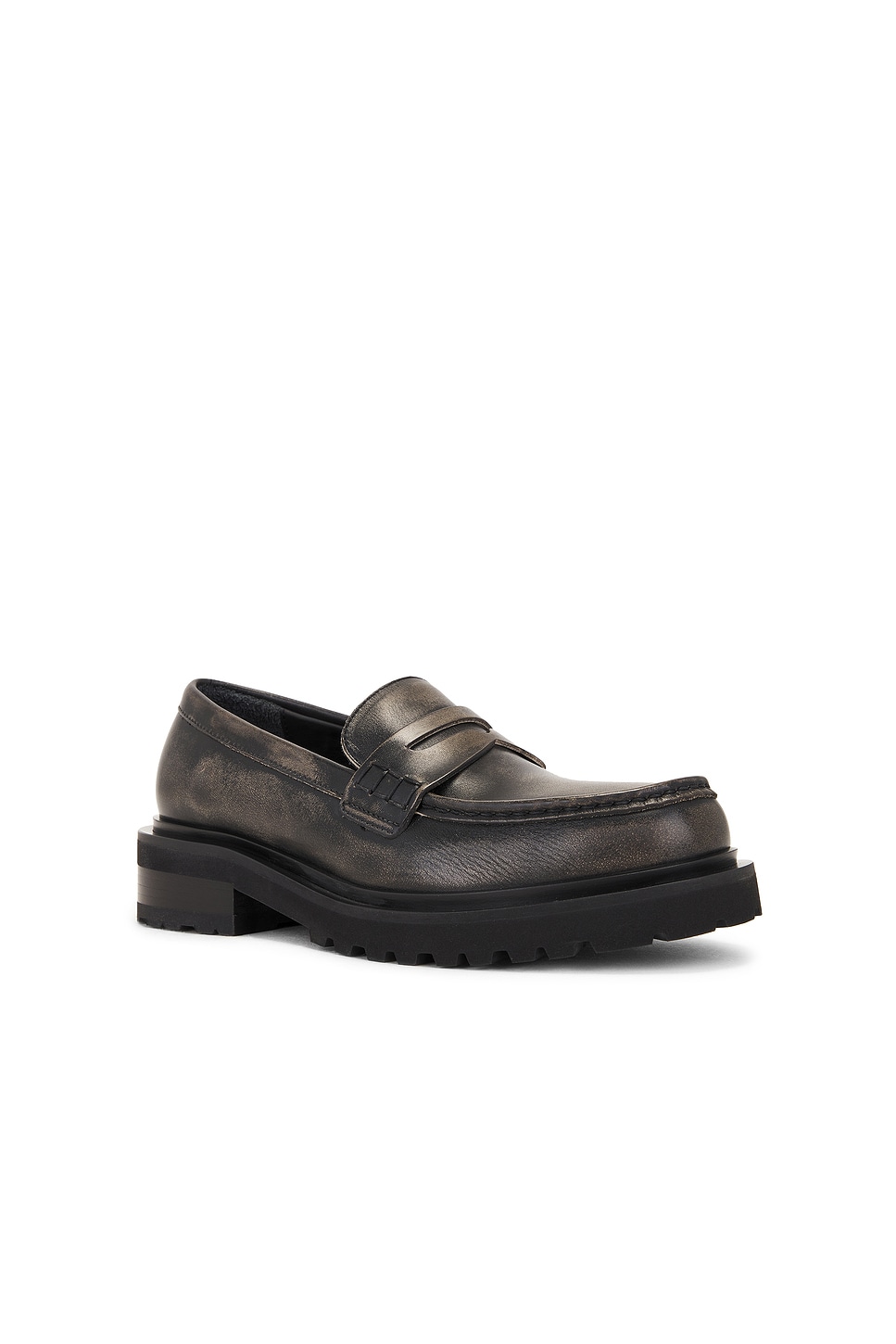 Shop Golden Goose Chunky Loafer In Black