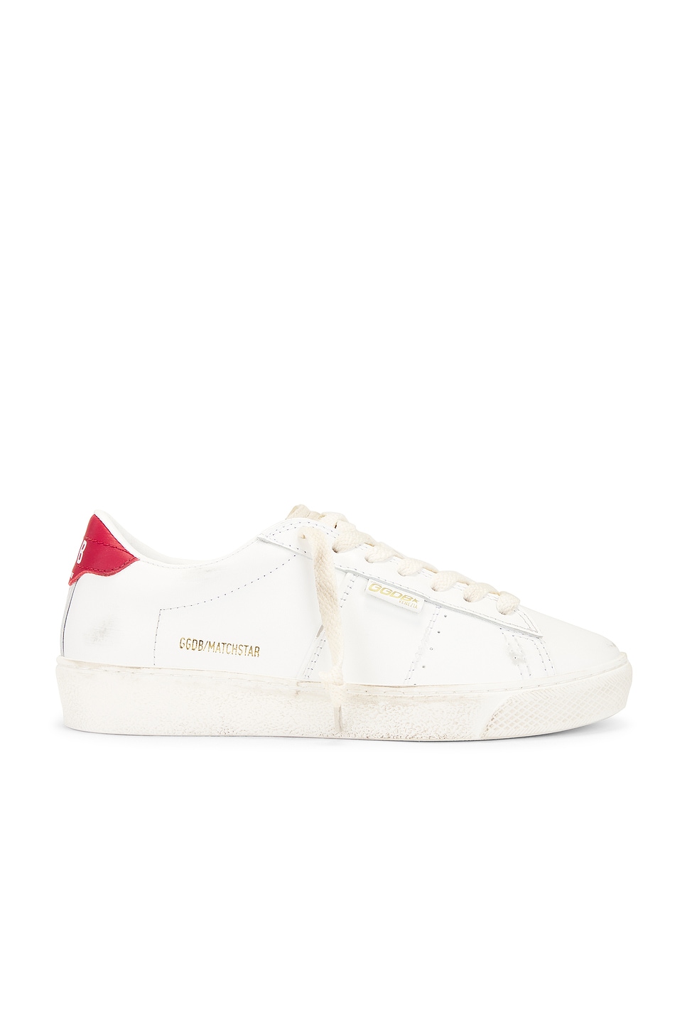 Shop Golden Goose Matchstar Sneaker In White & Red