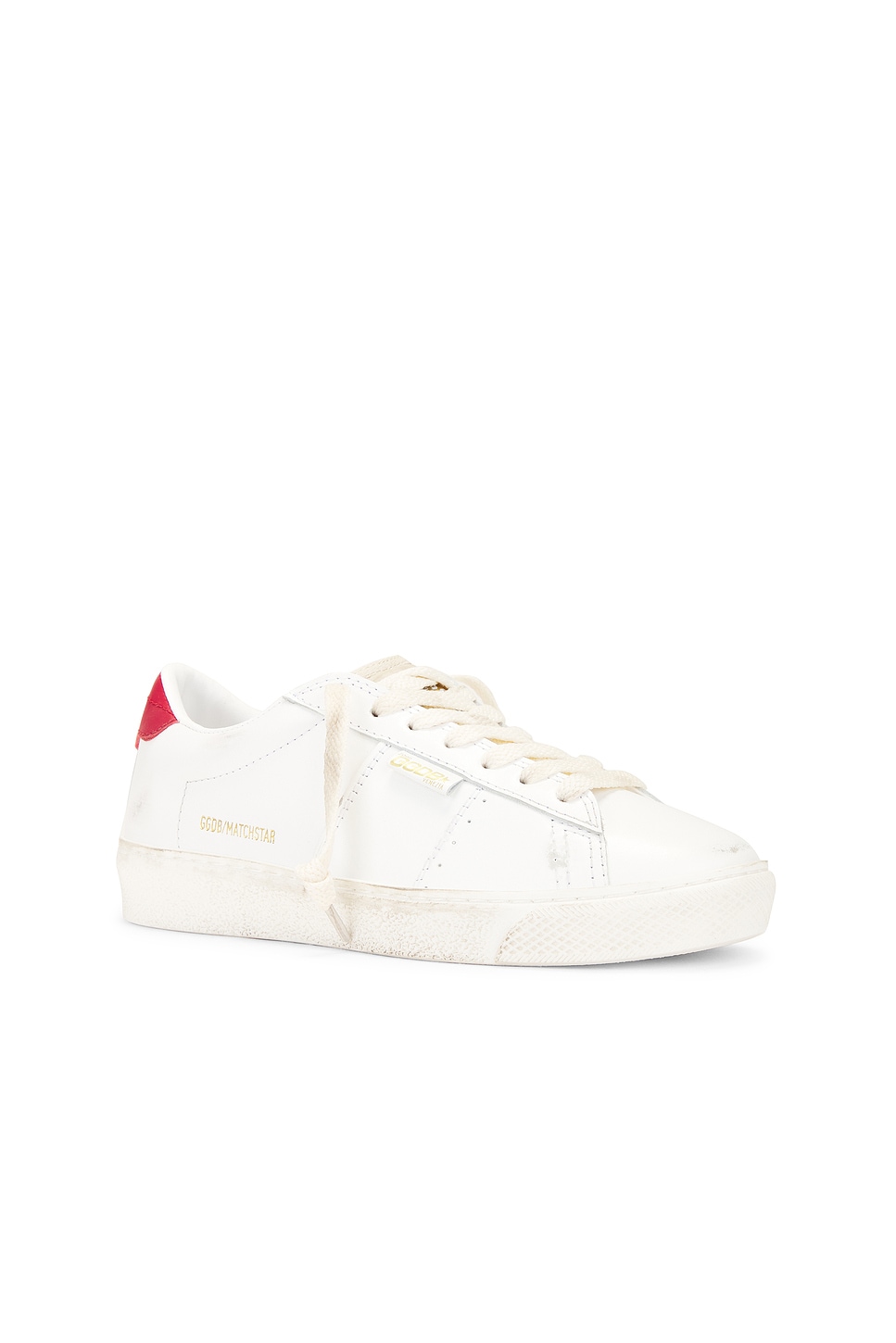 Shop Golden Goose Matchstar Sneaker In White & Red