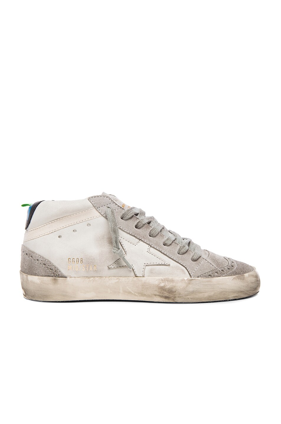 Image 1 of Golden Goose Mid Star Leather Sneakers in White