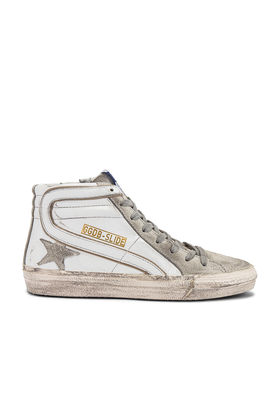 Image 1 of Golden Goose Slide Sneaker in White & Ice