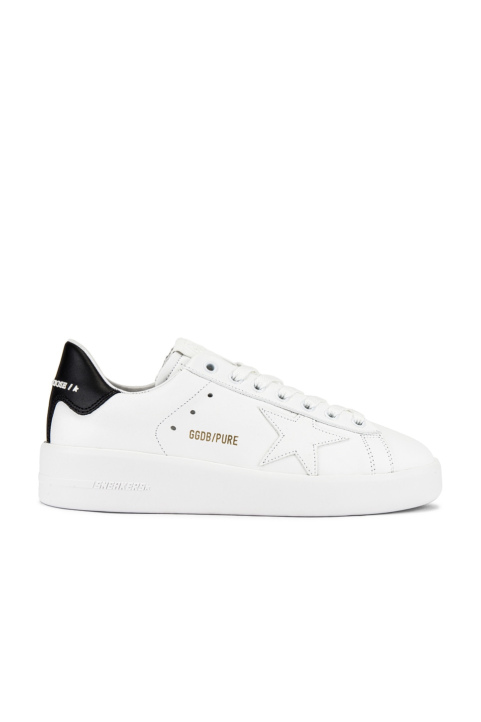 Image 1 of Golden Goose Pure Star Sneaker in White & Black