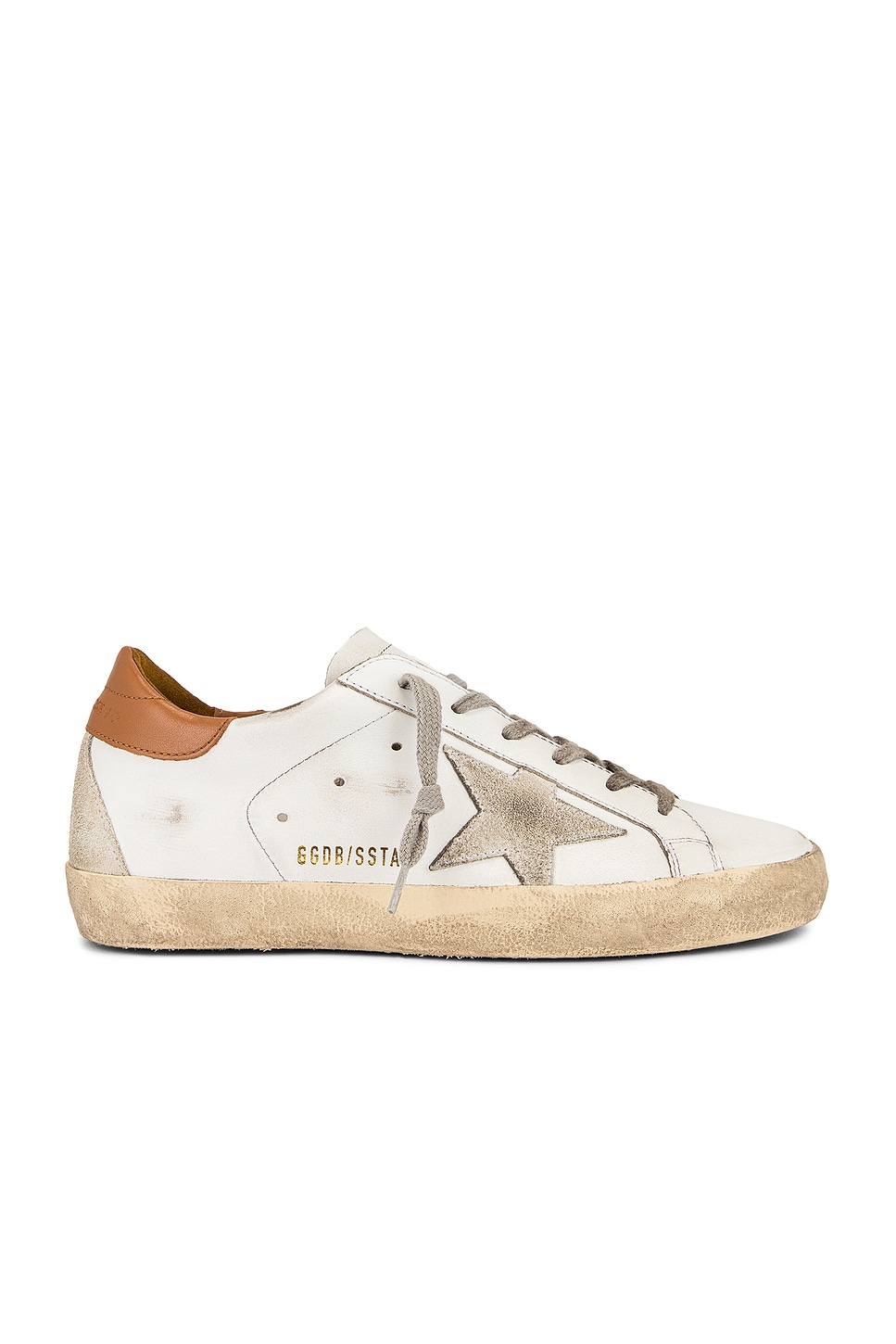 Image 1 of Golden Goose Superstar Sneaker in White, Ice, & Light Brown