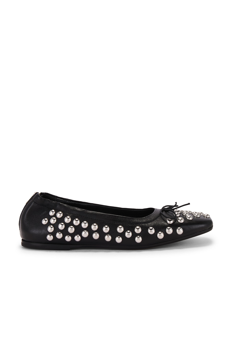 Image 1 of Golden Goose Amy Flat in Black & Silver