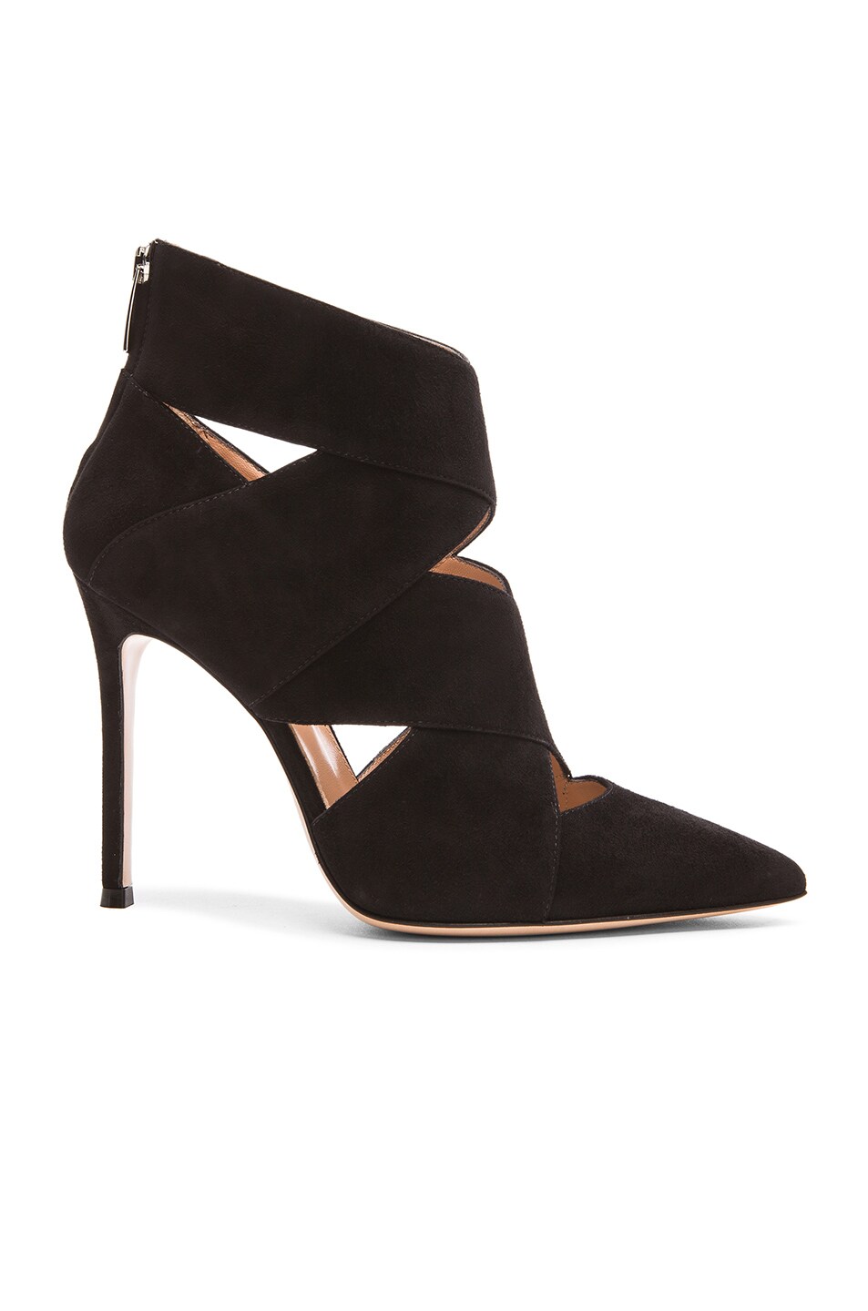 Image 1 of Gianvito Rossi Leather Bandage Heels in Black