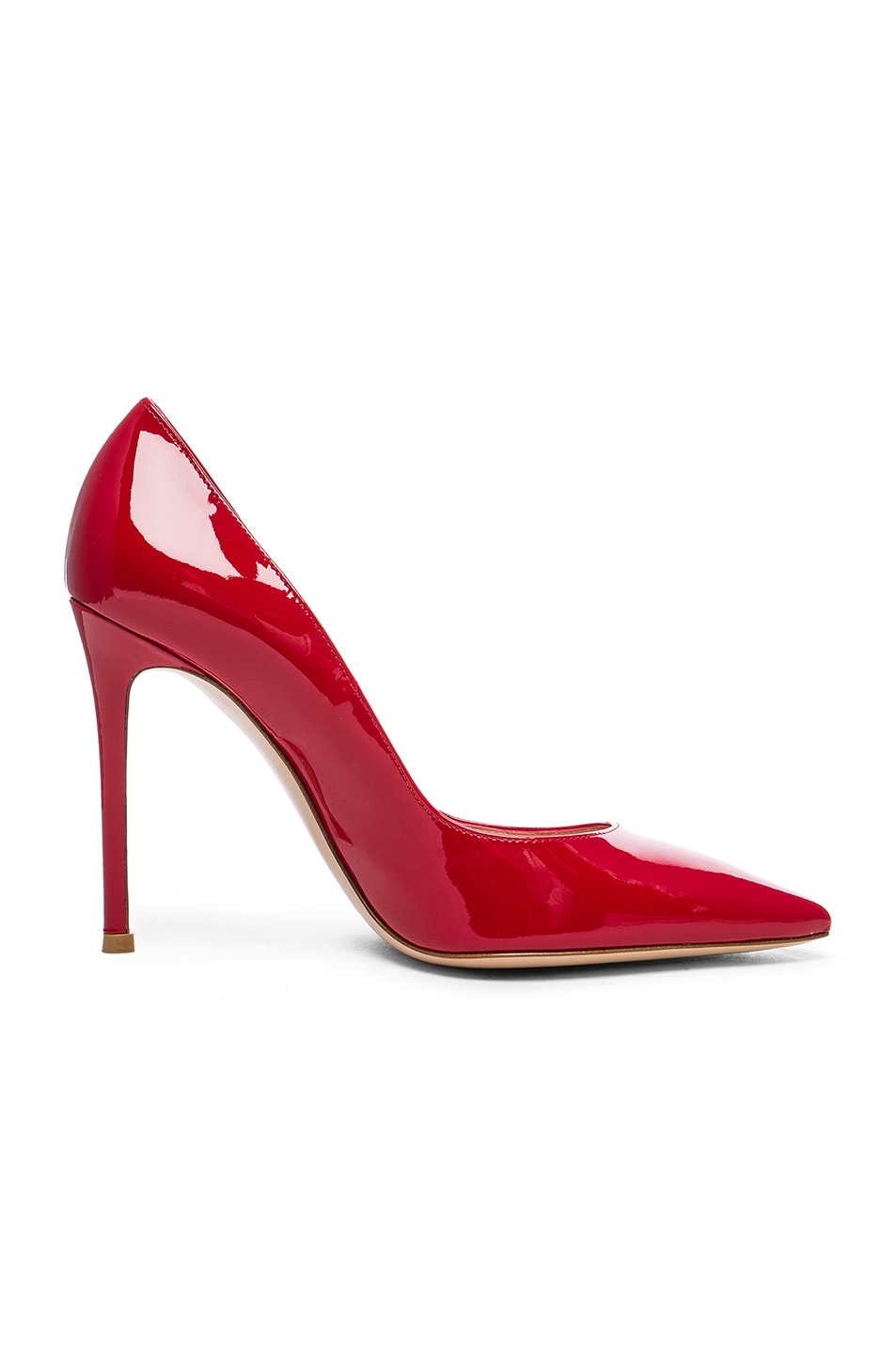 Image 1 of Gianvito Rossi Patent Leather Gianvito Pumps in Tabasco Red