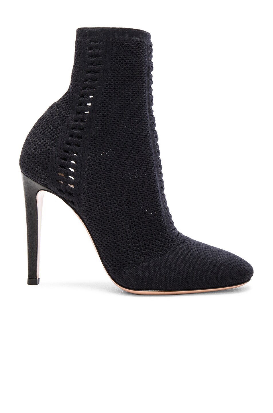 Image 1 of Gianvito Rossi Knit Booties in Black