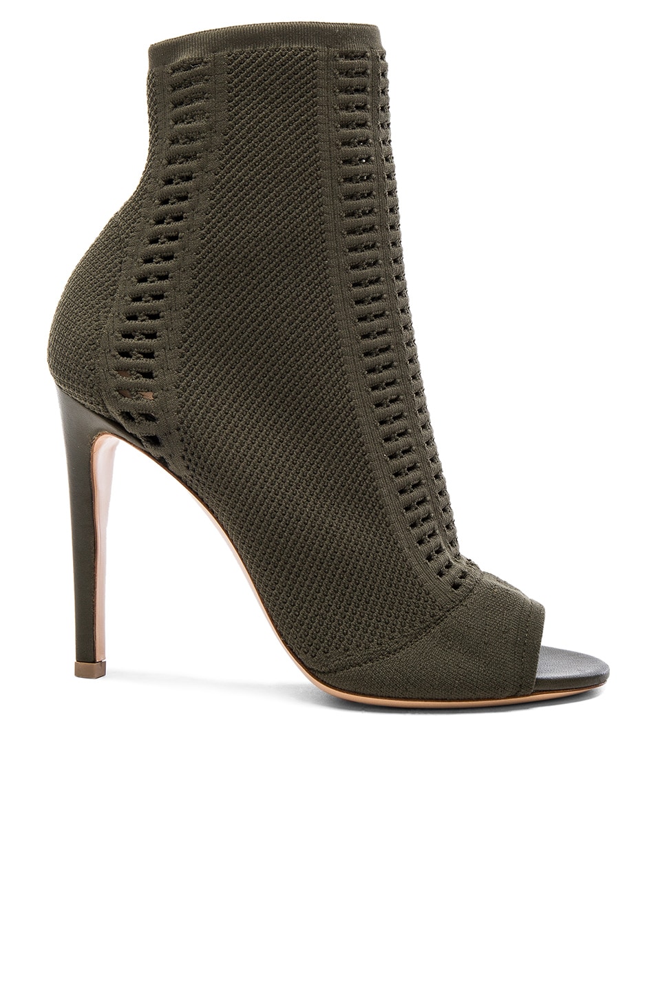 Image 1 of Gianvito Rossi Knit Vires Booties in Army