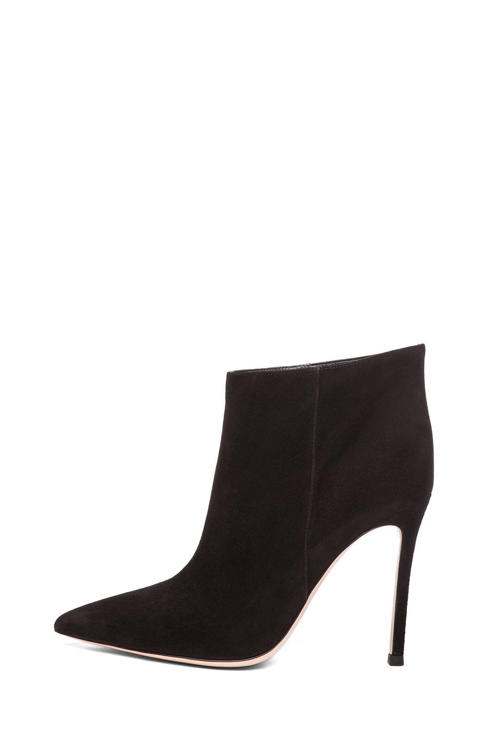 Image 1 of Gianvito Rossi Suede Ankle Bootie in Black
