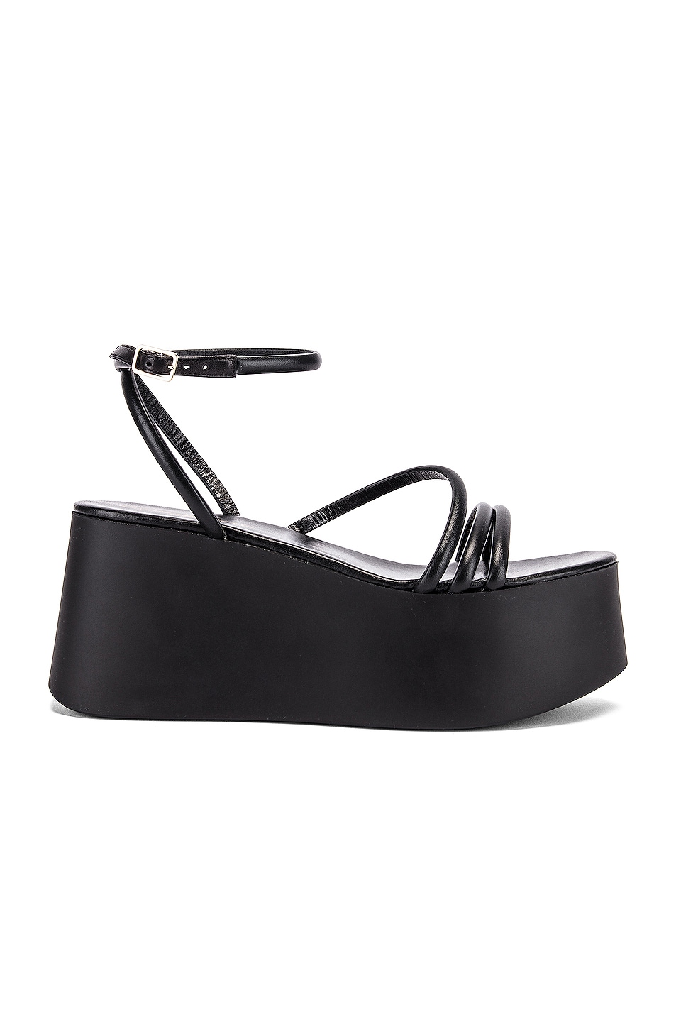 Image 1 of Gianvito Rossi Strappy Platform Sandals in Black