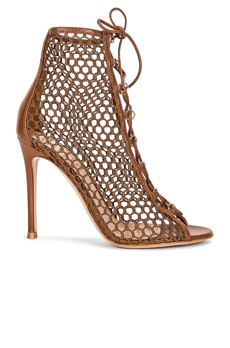Image 1 of Gianvito Rossi Cage Booties in Cuoio