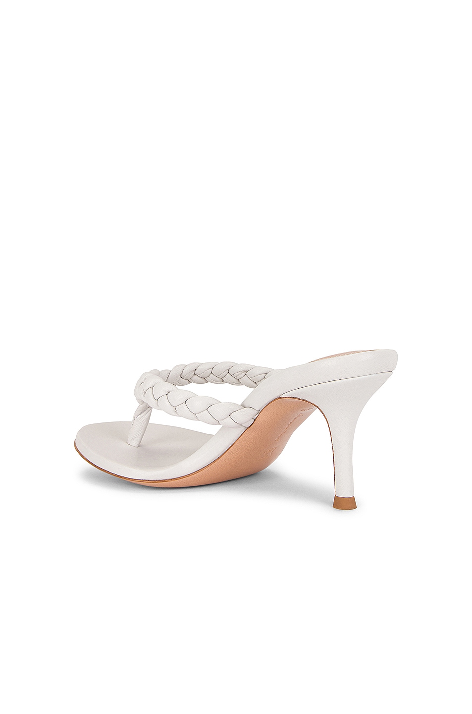 Gianvito Rossi Braid Thong Sandals in White | FWRD