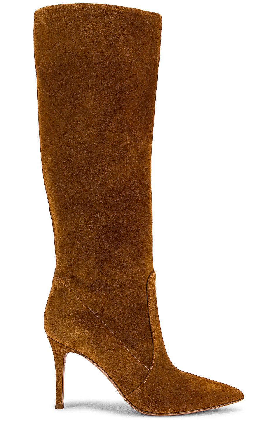 Image 1 of Gianvito Rossi Suede Boots in Almond