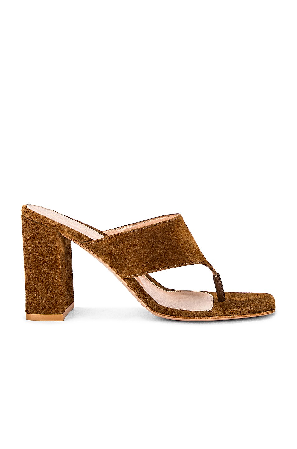 Image 1 of Gianvito Rossi Suede Thong Sandals in Texas