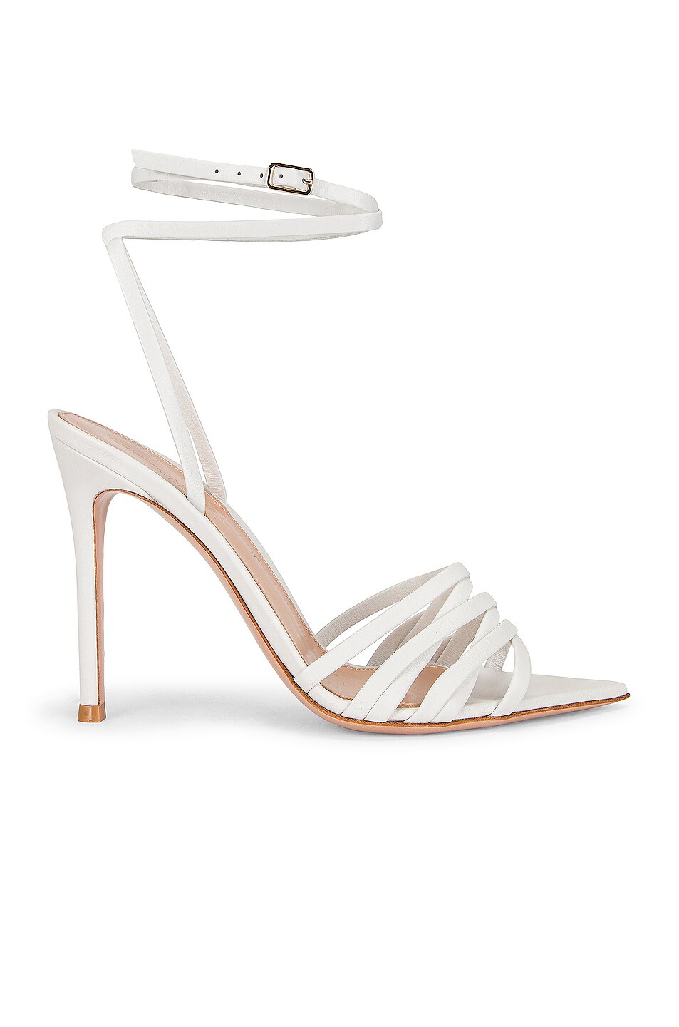 Image 1 of Gianvito Rossi Ankle Strap Sandals in White