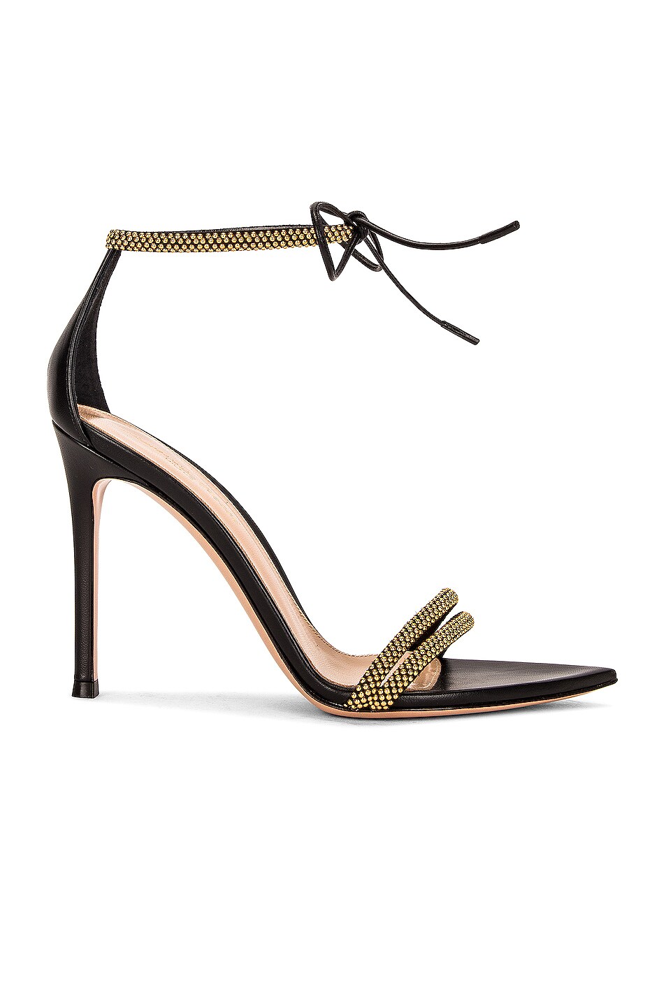 Image 1 of Gianvito Rossi Messalina Ankle Strap Sandals in Black & Black