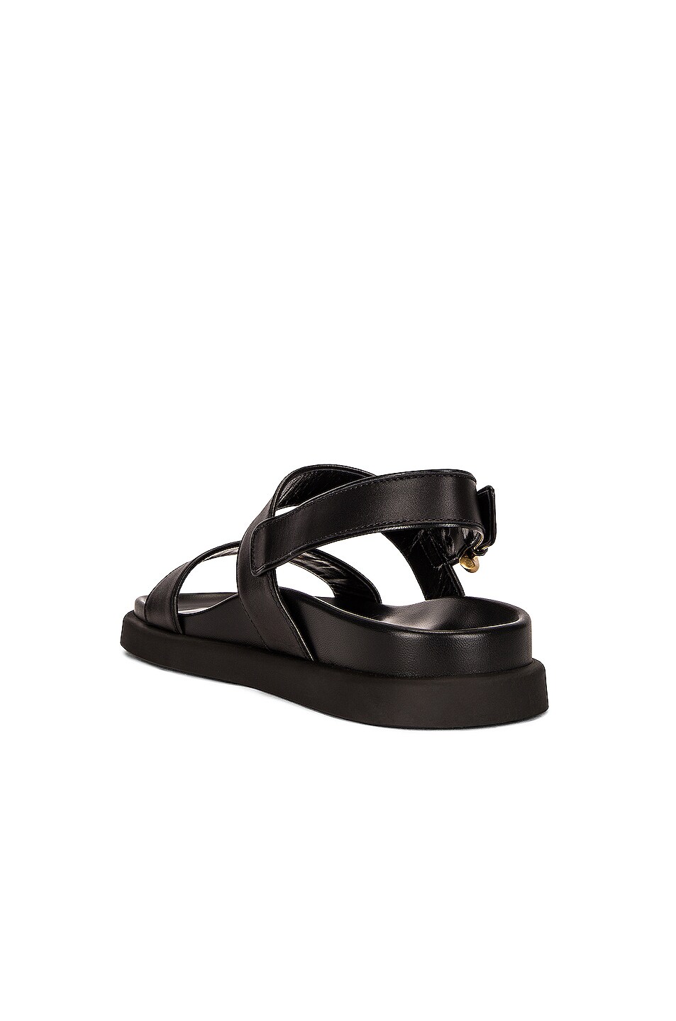 Gianvito Rossi Bilbao Sandals in Black & Black | FWRD