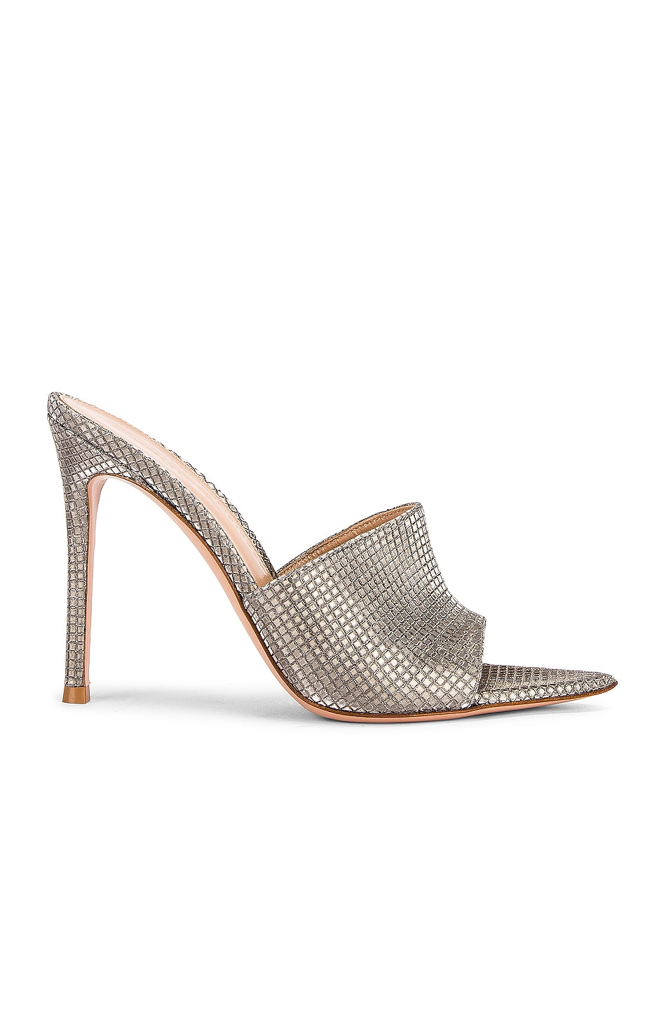 Image 1 of Gianvito Rossi Alise Mules in Steel