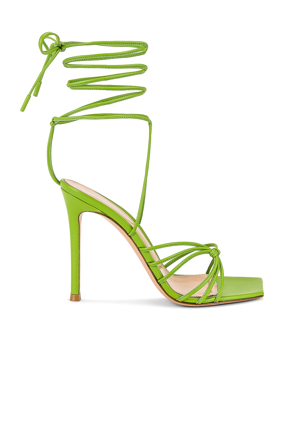 Image 1 of Gianvito Rossi for FWRD Sylvie Leather Heels in Kiwi