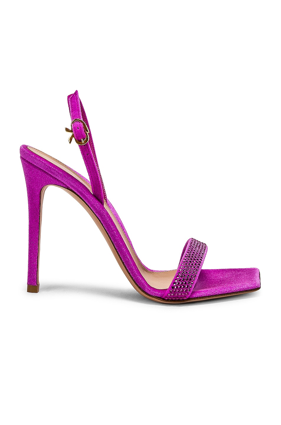 Image 1 of Gianvito Rossi Britney Chenille Heels in Bloom