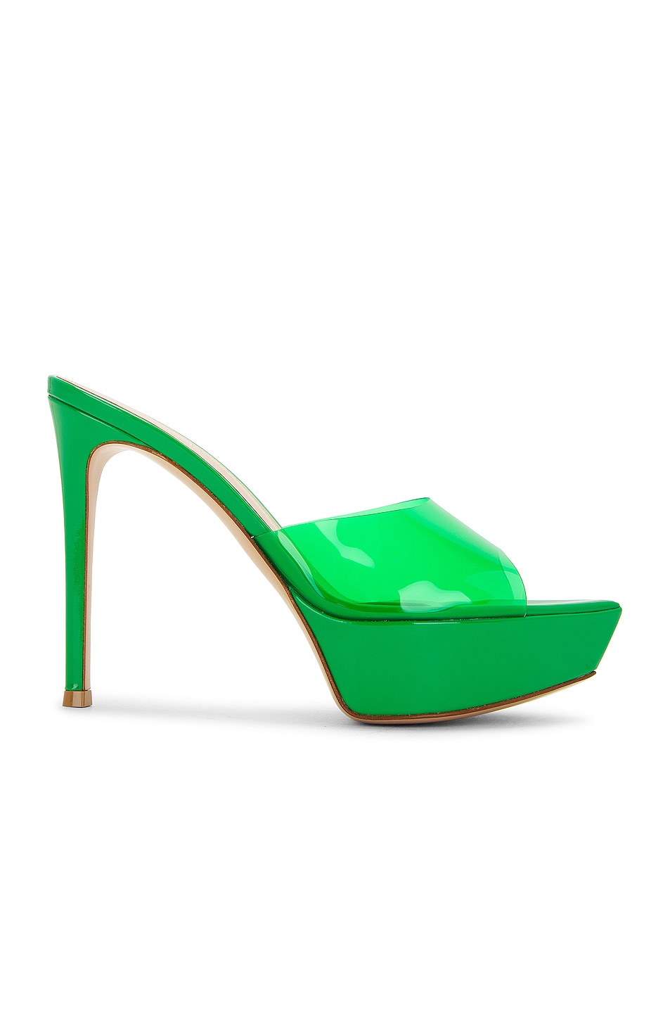 Image 1 of Gianvito Rossi Betty Platform Mule in Green