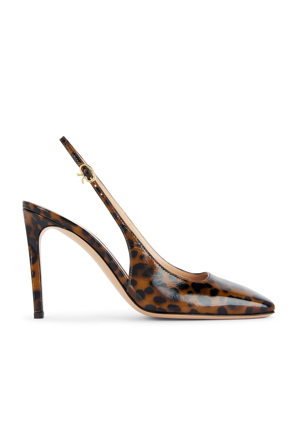 Image 1 of Gianvito Rossi Christina Sling Nuit Pump in Leopard Print
