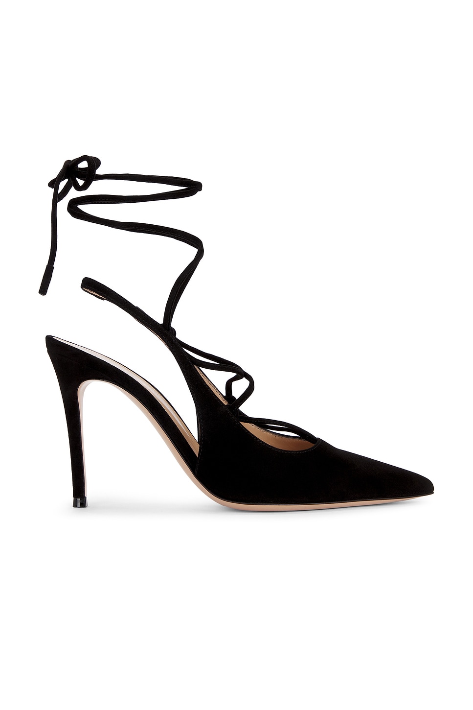 Image 1 of Gianvito Rossi Lace Up Pump in Black