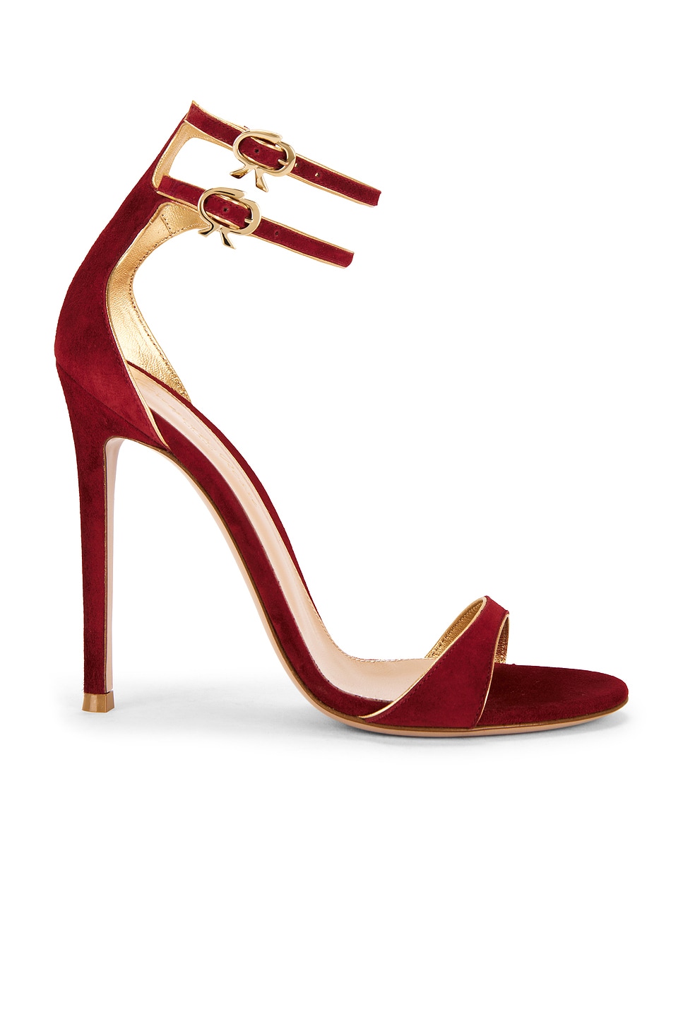 Image 1 of Gianvito Rossi Ankle Strap Sandal in Rouge & Mekong