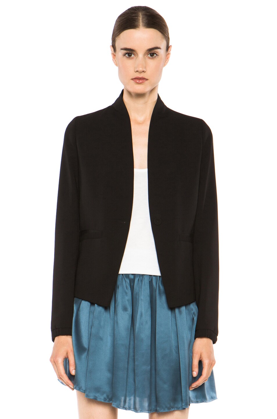 Image 1 of Girl. by Band of Outsiders Suiting Cabrini Jacket in Black