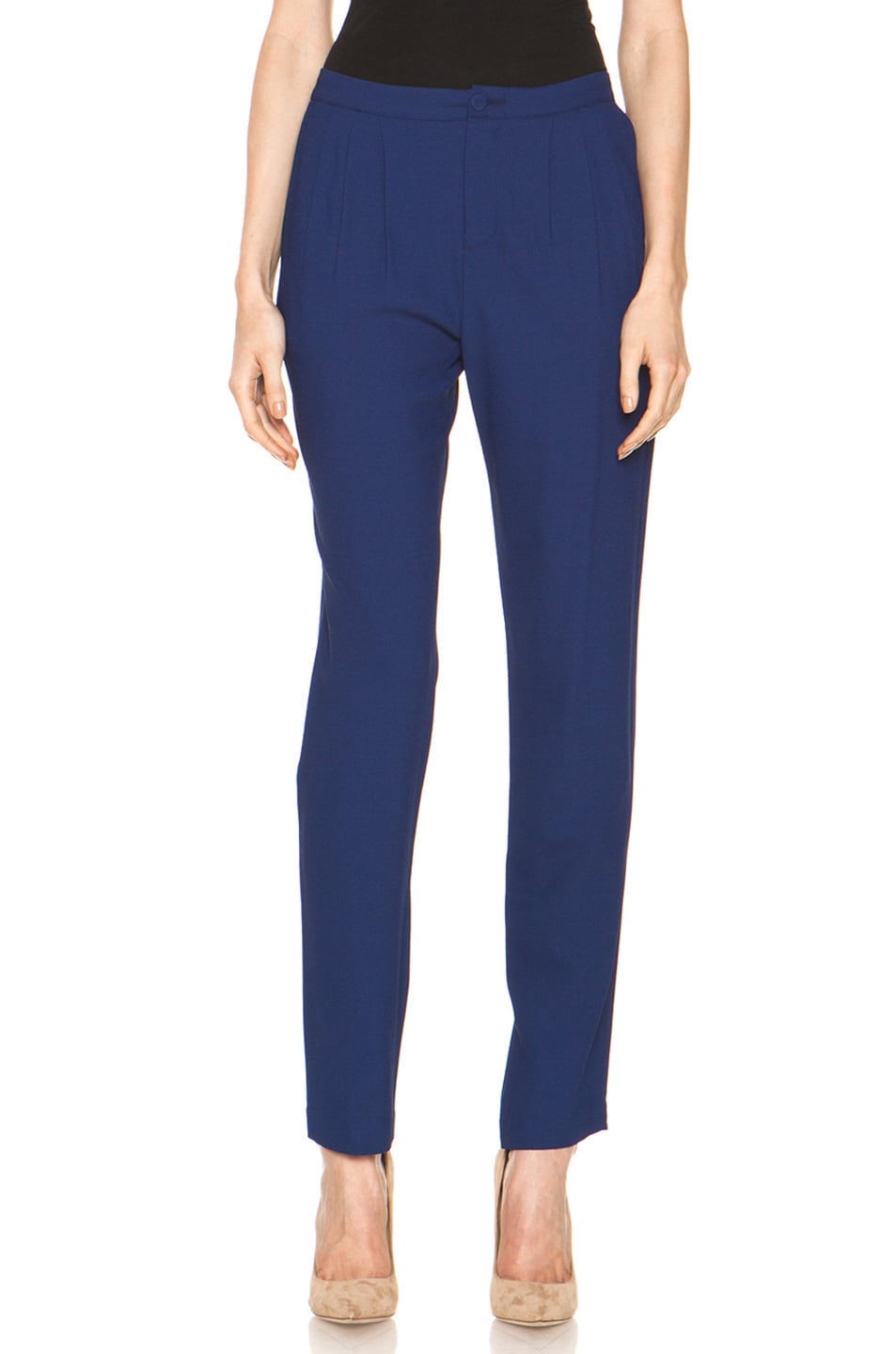 Image 1 of Girl. by Band of Outsiders Ami Pant in Twilight Blue
