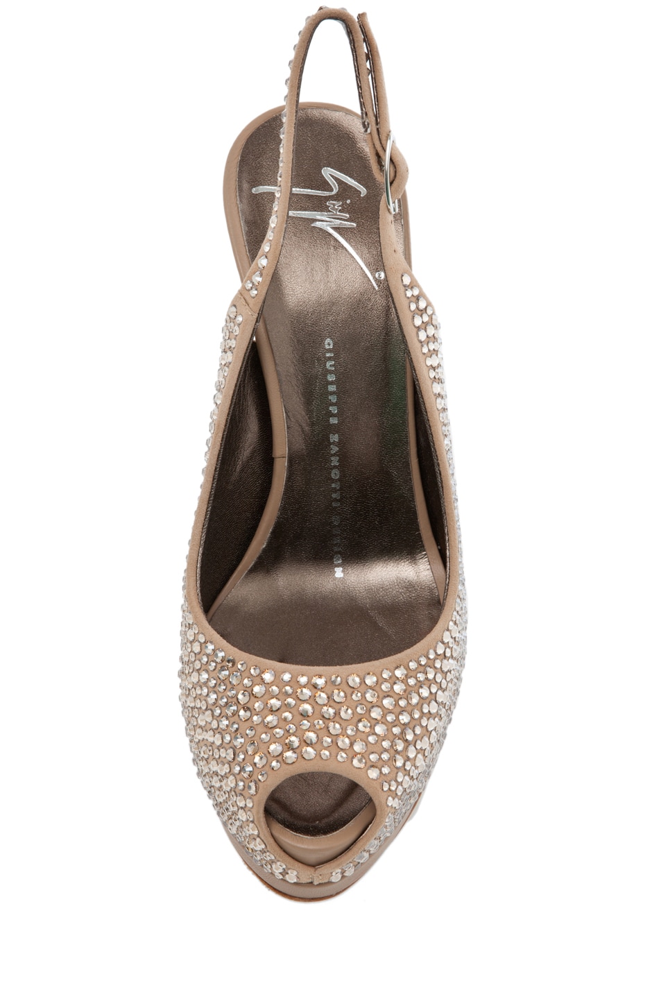 opal embellished sling back