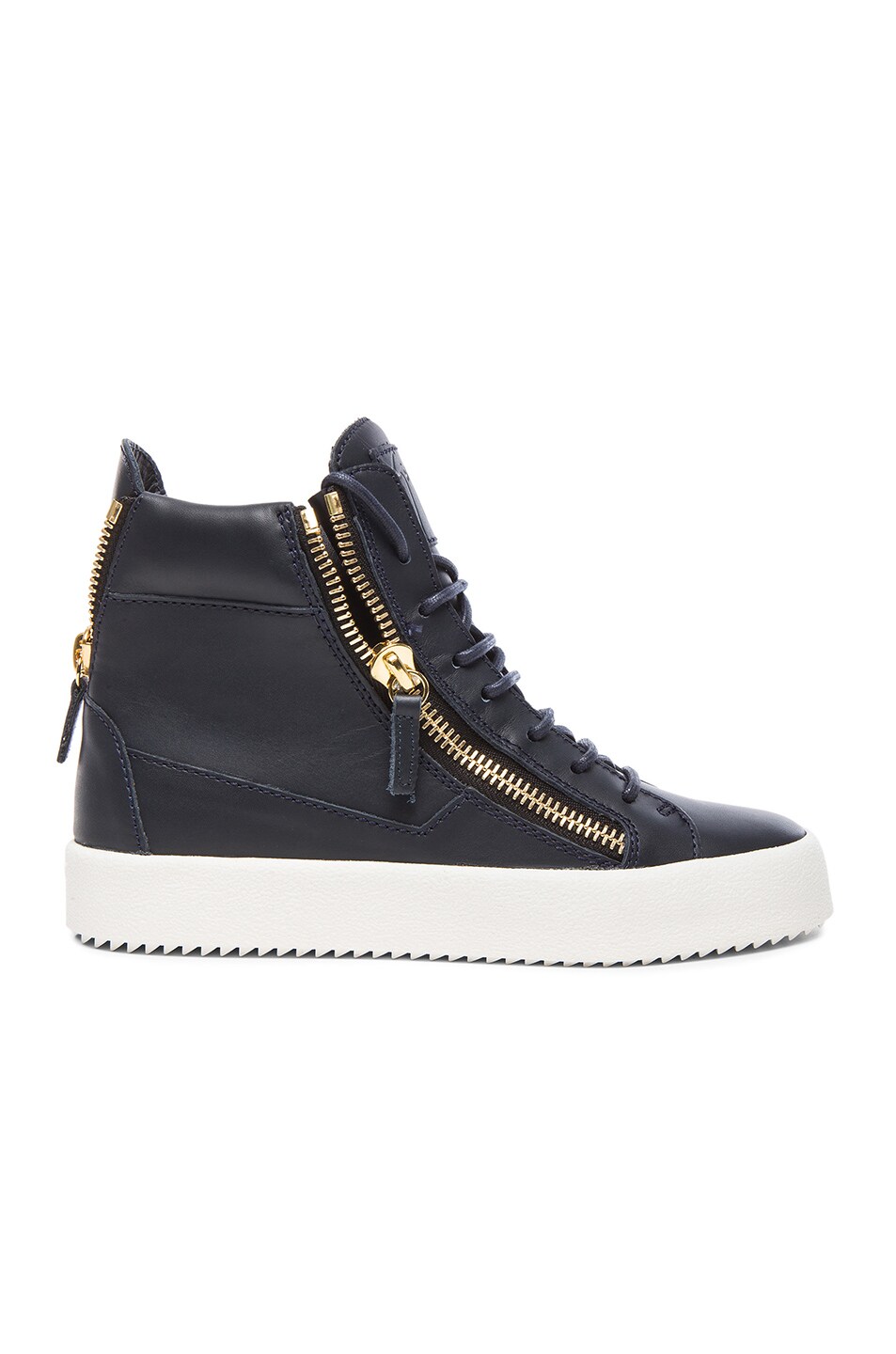 Image 1 of Giuseppe Zanotti Leather Sneakers in Navy