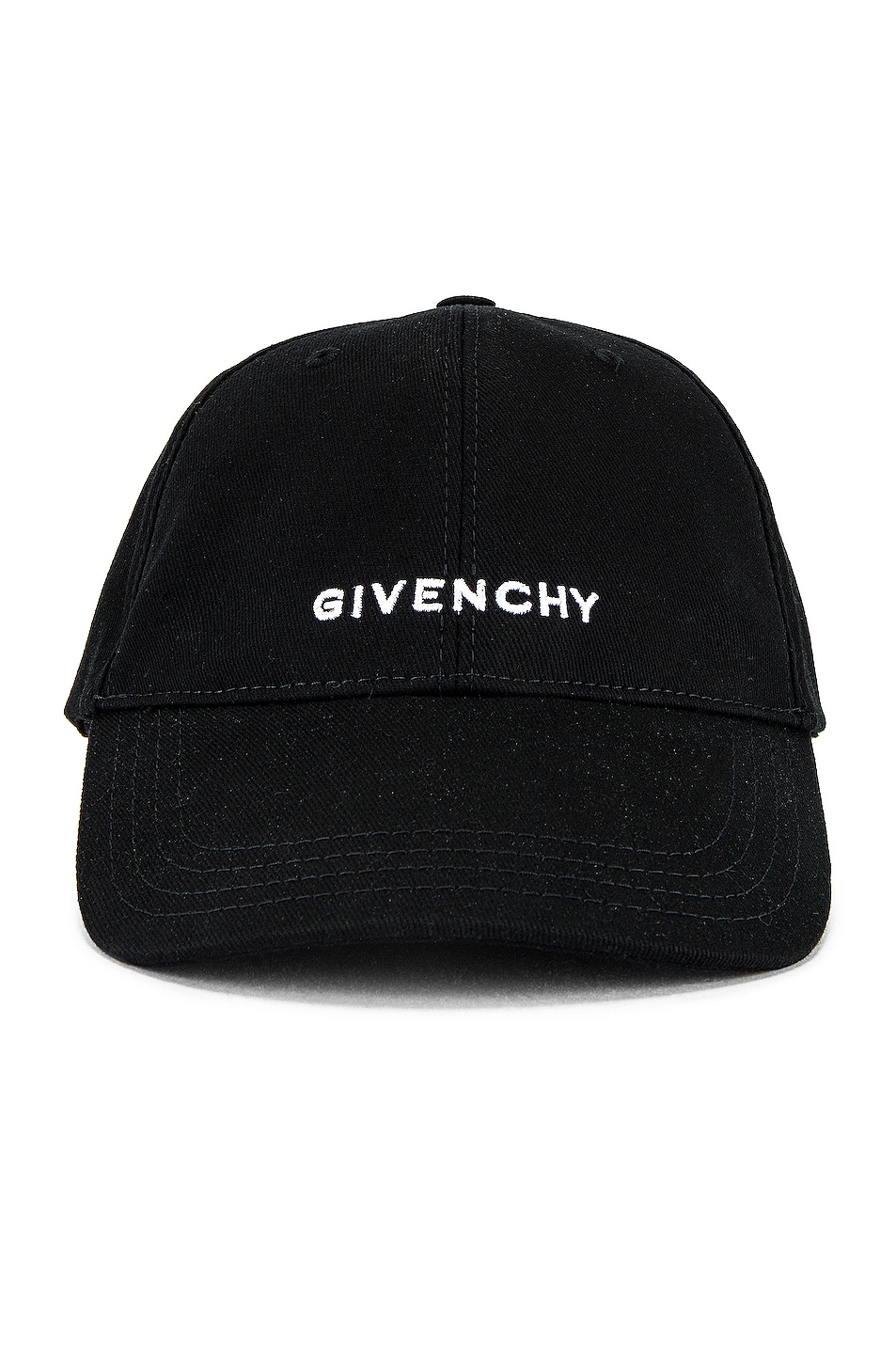 Embroidered Logo Cap in Black