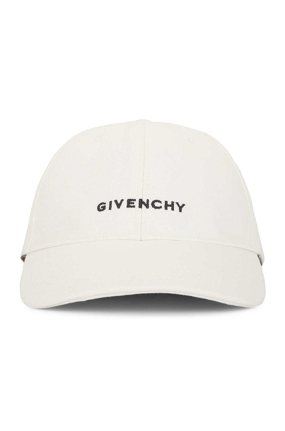 Curved Cap in White