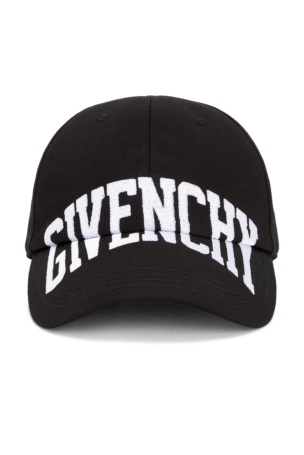 Givenchy Curved Cap With Embroidered Logo In Black