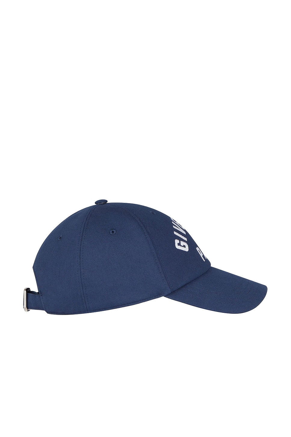 Givenchy Embroidered Cap With Curved Brim And Metal Buckle In Blue