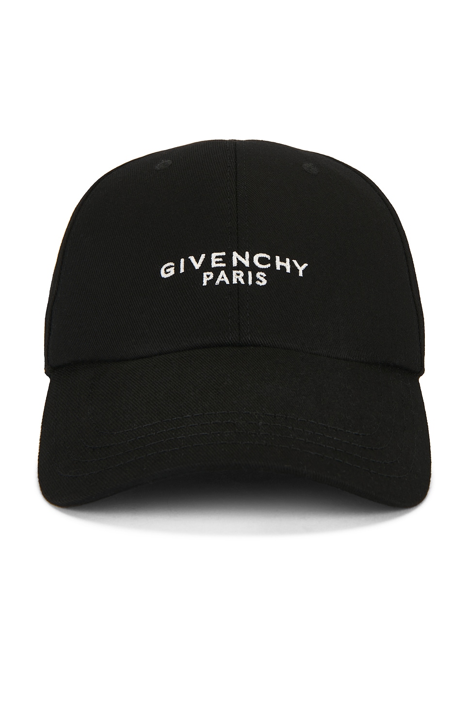 Givenchy Round Visor Cap With Embroidered Logo In Black