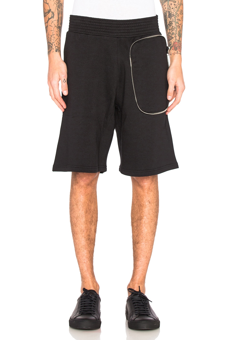 Image 1 of Givenchy Zip Pocket Shorts in Black