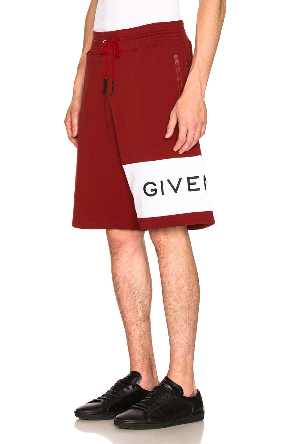Image 1 of Givenchy Logo Sweatshorts in Red