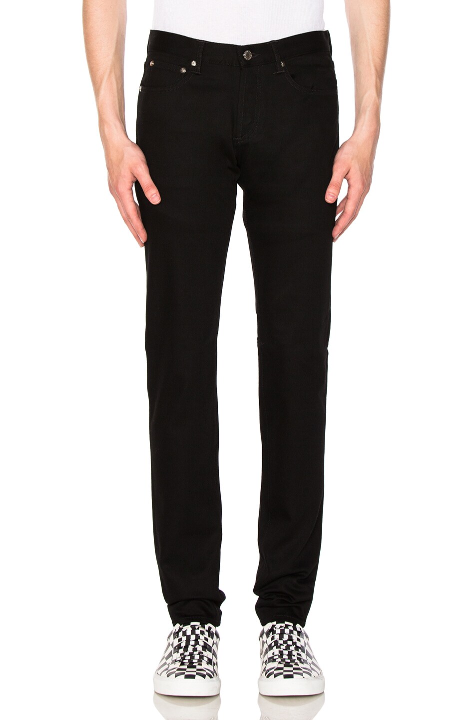 Image 1 of Givenchy Embroidered Pocket Rico Jeans in Black