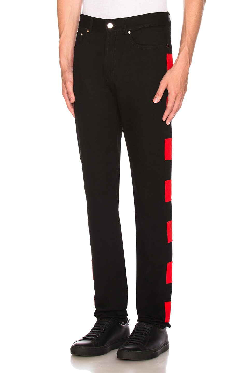 Image 1 of Givenchy Side Band Jeans in Black