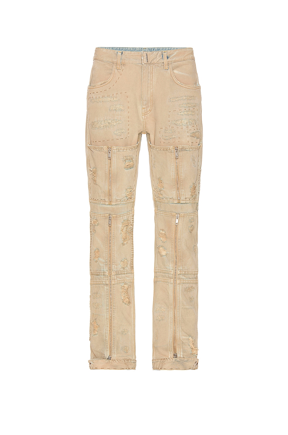 Image 1 of Givenchy Rip & Repair Jean in Beige