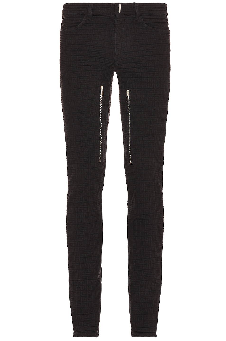 Image 1 of Givenchy Skinny Fit Denim Trousers With Zip in Black