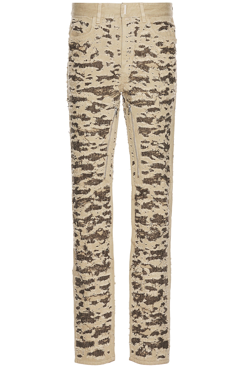 Image 1 of Givenchy Slim Fit Denim Trousers in Brown