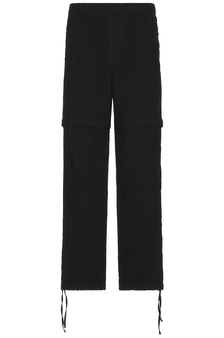 Image 1 of Givenchy Elasticated Waist Zip Off Denim Pants in Black